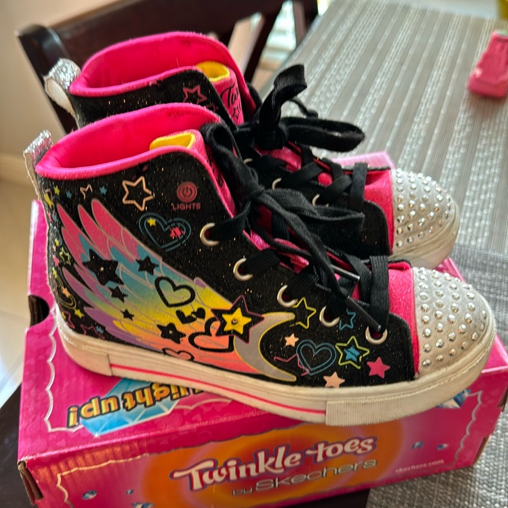 Skechers Twinkle toes high top sneakers- size 1